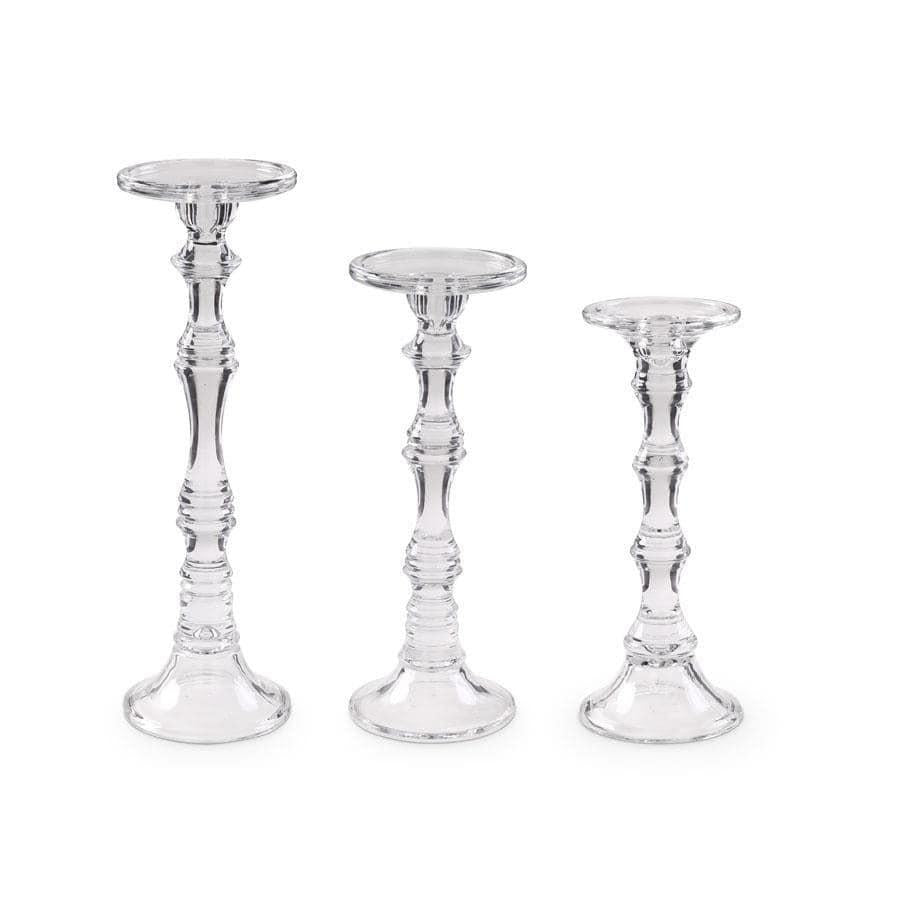 Glass Pillar-Taper Candleholder